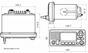 ICOM IC-M423GE Einbaufunkgerät mit GPS